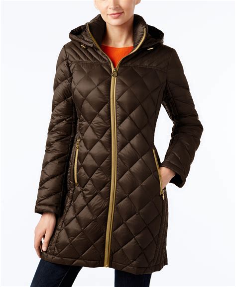 michael kors diamond quilted jacket|Michael Kors puffer jacket ladies.